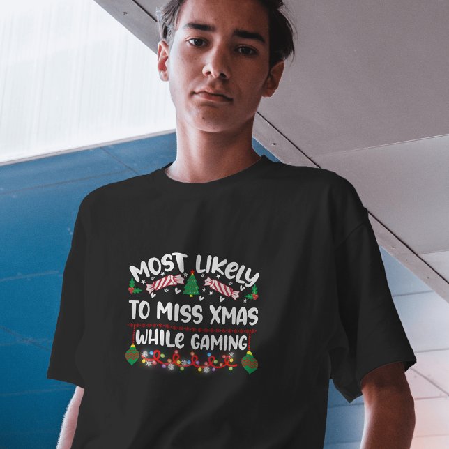 Camiseta Lo más probable es que Miss Navidad mientras los j (Subido por el creador)
