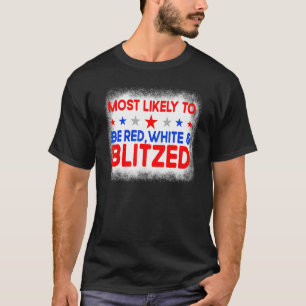 Camiseta Lo Más Probable Es Que Sea Blanco Rojo Y Familia B