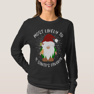Camiseta Lo más probable es que sea el favorito de Santa Ma