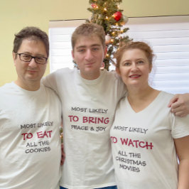 Camiseta Lo más probable es que traiga paz y alegría al fie