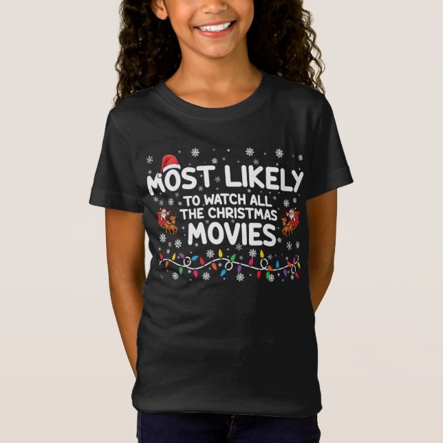 Camiseta Lo Más Probable Es Ver A Todos Los Navidades Pelíc (Anverso)