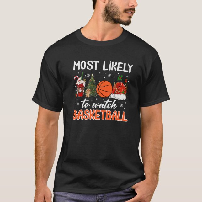 Camiseta Lo Más Probable Es Ver Navidades De Café De Balonc (Anverso)