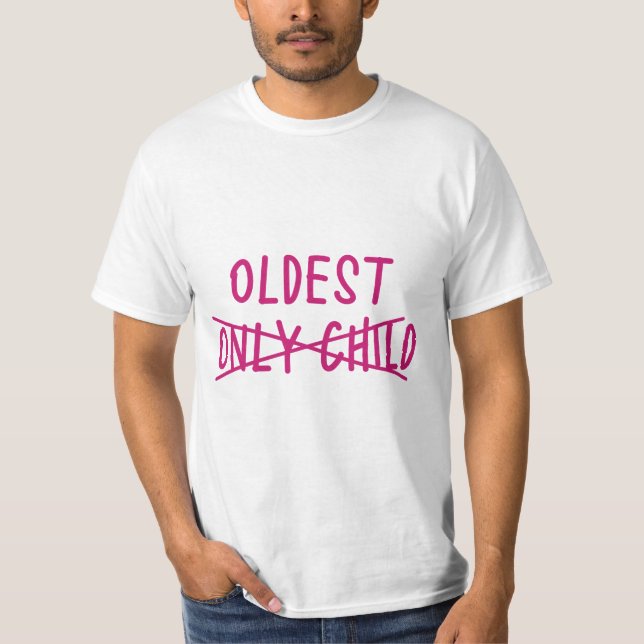 Camiseta Lo más viejo con sólo un niño cruzado (Anverso)