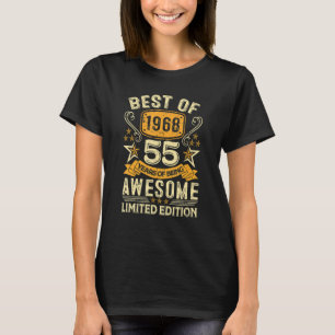 Camiseta Lo Mejor De 1968 55 Años De Edad 55º Cumpleaños Pa