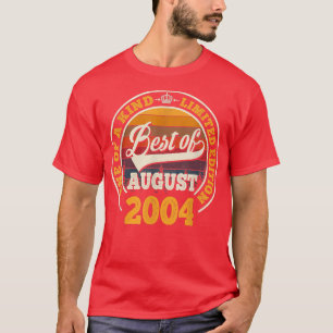 Camiseta Lo Mejor De Agosto De 2004 18º Regalo De Cumpleaño
