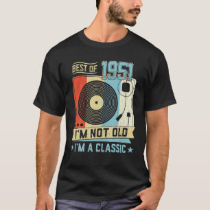 Camiseta Lo mejor de la cinta de cassette retro de 1951 no