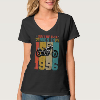 Camiseta Lo Mejor De Los 90 Nacido En 1996 Motocicleta Vint