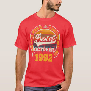 Camiseta Lo Mejor De Octubre De 1992 Regalo Por 30 Años