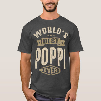 Camiseta Lo mejor de Poppi para hombres, divertido padre, a