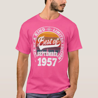 Camiseta Lo Mejor De Septiembre De 1957 Regalo De 65 Años P