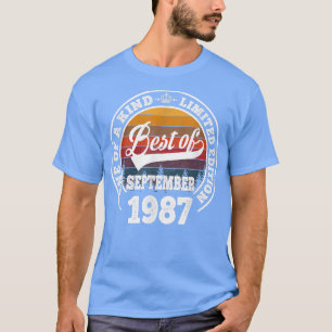 Camiseta Lo Mejor De Septiembre De 1987 Regalo De 35 Años P