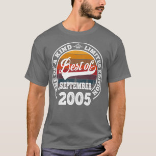 Camiseta Lo Mejor De Septiembre De 2005 17º Regalo De Cumpl