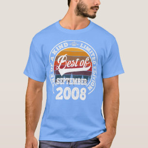 Camiseta Lo Mejor De Septiembre De 2008 14º Regalo De Cumpl
