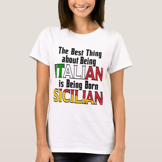Camiseta Lo Mejor De Ser Italiano (Anverso)