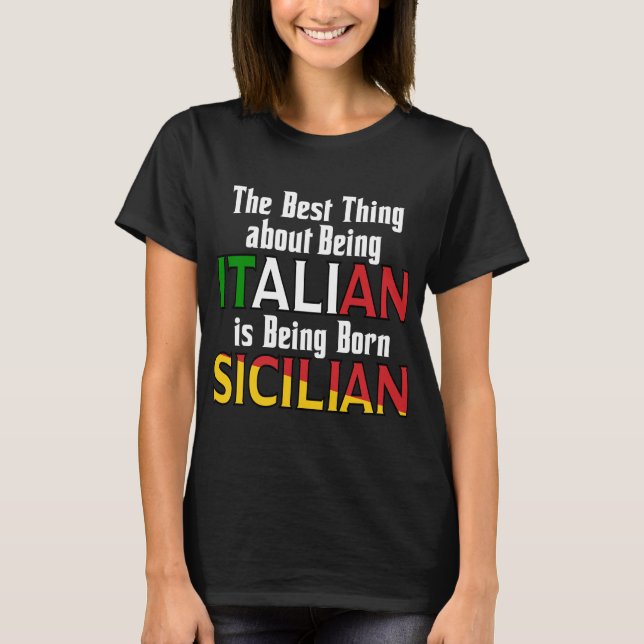 Camiseta Lo Mejor De Ser Italiano (Anverso)