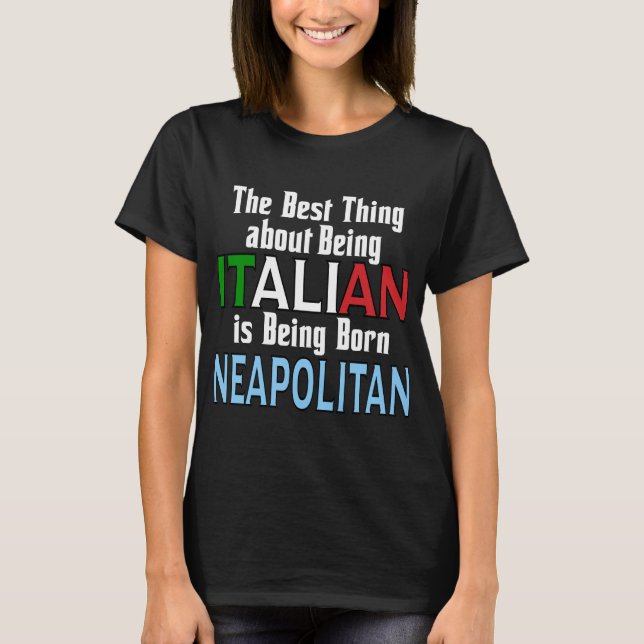 Camiseta Lo Mejor De Ser Italiano (Anverso)