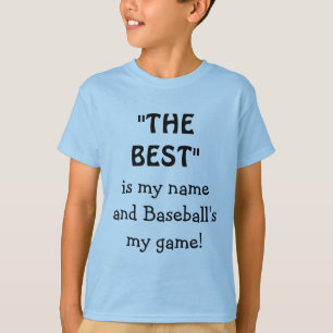 Camiseta Lo Mejor Es Mi Nombre Cita El Béisbol Gracioso