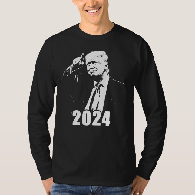 Camiseta Lo mejor está por venir: Gráfico de Trump USA 2024 (Anverso)