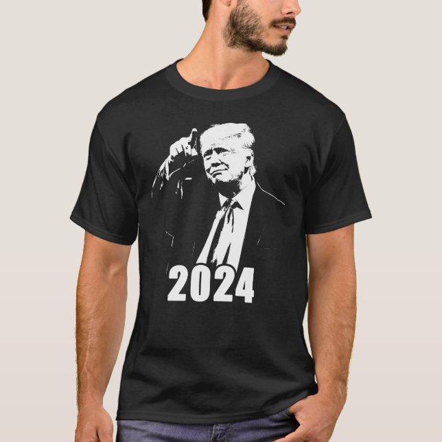 Camiseta Lo mejor está por venir: Gráfico de Trump USA 2024 (Anverso)