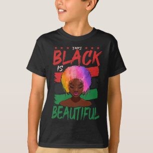 Camiseta Lo Negro Es Hermoso Historia Negra Afroamericana 
