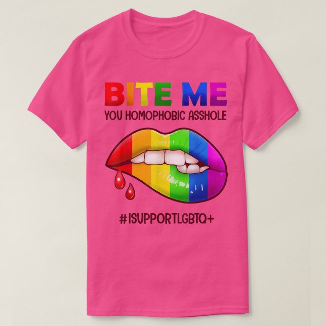 Camiseta Lo pegué así que es mío - LGBTQ levanta el arcoiri (Diseño del anverso)