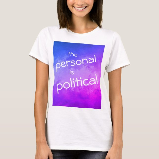 Camiseta lo personal es político (Anverso)