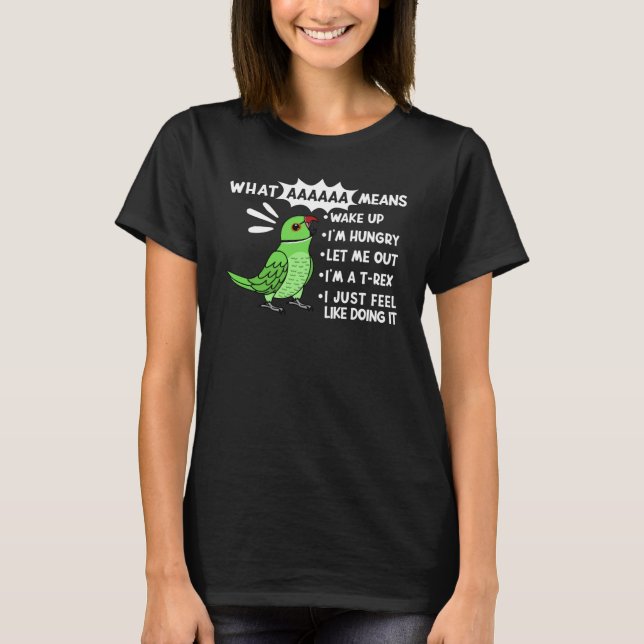 Camiseta Lo que AAAAAA significa que estoy gritando ringnec (Anverso)