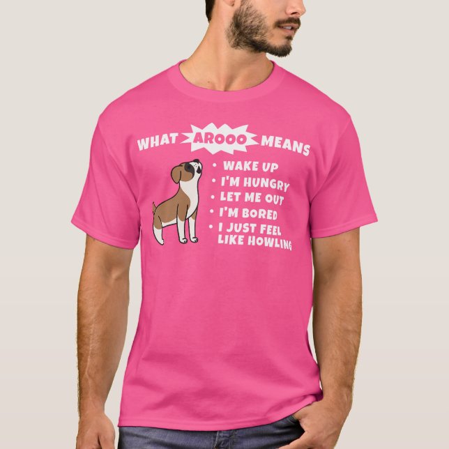 Camiseta Lo que Aroo Significa Perro Boxer (Anverso)