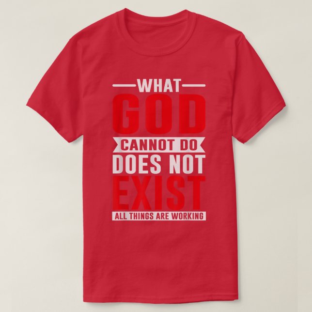 Camiseta Lo que Dios no puede hacer no existe, NSPPD Prayer (Diseño del anverso)