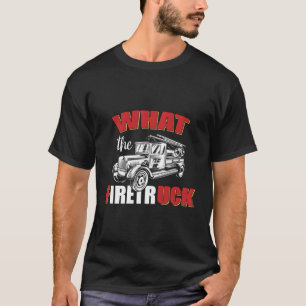 Camiseta Lo que el bombero delgado de la línea roja incendi