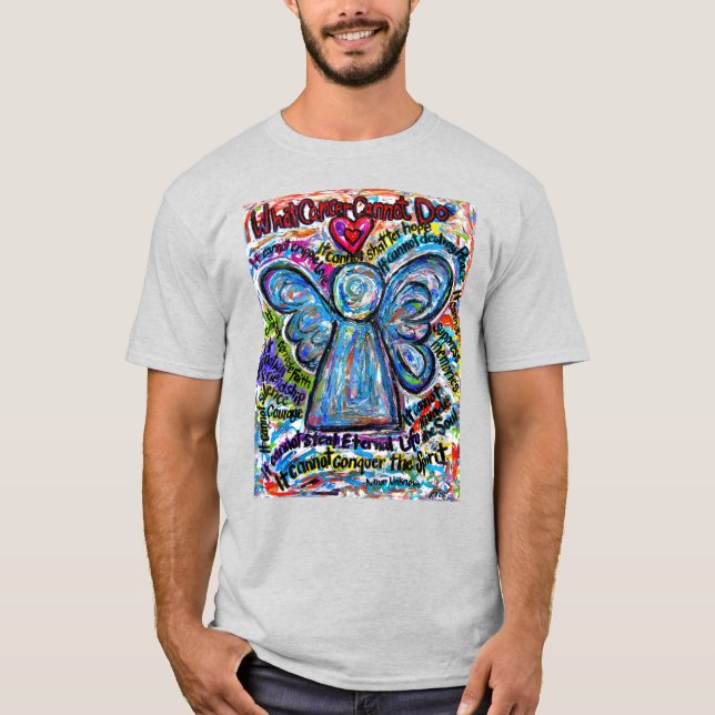 Camiseta Lo que el cáncer no puede hacer poem Angel Persona (Anverso)
