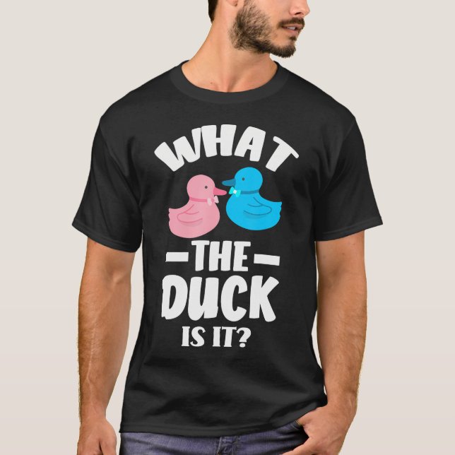 Camiseta Lo que el pato es la divertida revelación de géner (Anverso)