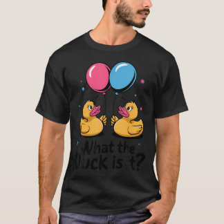 Camiseta Lo que el pato es que el género de Baby Shower rev