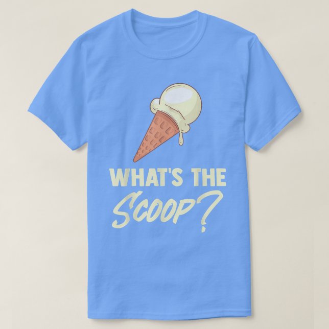 Camiseta Lo que el Scoop dulce crema de hielo género reveló (Diseño del anverso)