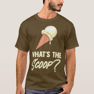 Camiseta Lo que el Scoop dulce crema de hielo género reveló