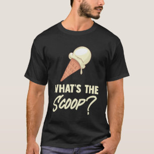 Camiseta Lo que el Scoop dulce crema de hielo género reveló