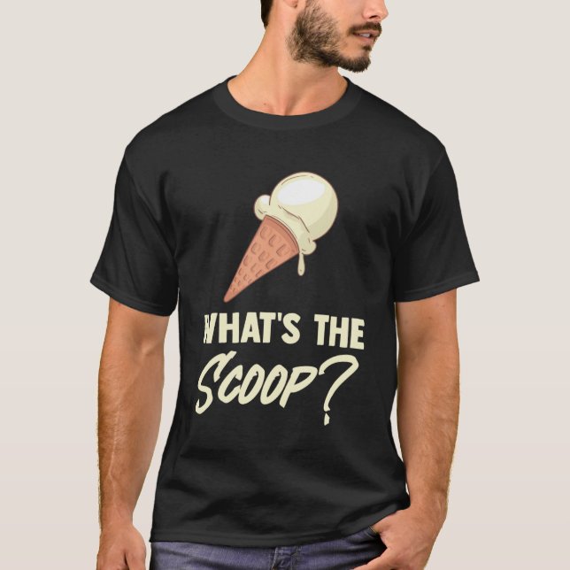 Camiseta Lo que el Scoop dulce crema de hielo género reveló (Anverso)
