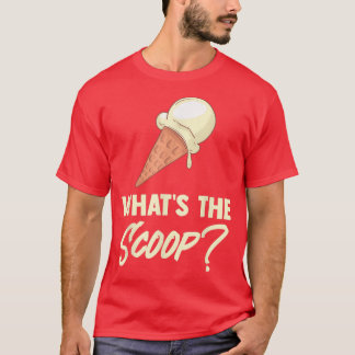 Camiseta Lo que el Scoop dulce crema de hielo tema de géner
