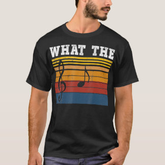 Camiseta Lo que F Nota Musical Retro Vintage