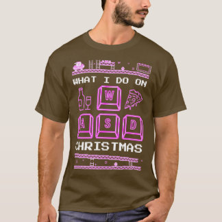 Camiseta Lo Que Hago En Los Navidades Que Juegan Juegos Vin