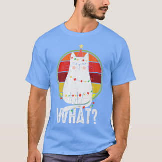 Camiseta Lo que ilumina el gato navideño Navidades divertid
