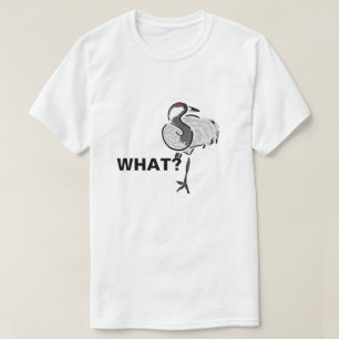 Camiseta Lo que le pregunta al ave garza. Personalizable gr