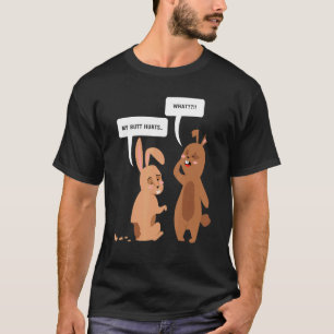 Camiseta Lo que me duele el culo con el gráfico de conejo