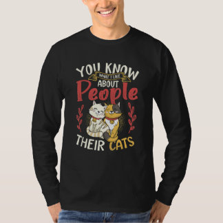 Camiseta Lo Que Me Gusta De La Gente Son Sus Gatos