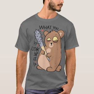 Camiseta Lo que miras en el chiste del punk de oso divertid