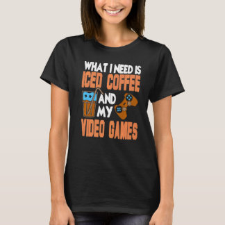 Camiseta Lo Que Necesito Es Café Helado Y Mis Presiones De 