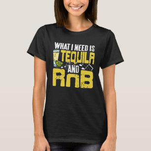 Camiseta Lo que necesito es tequila y RnB Cool Retro  Regal