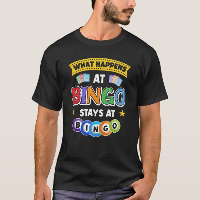 Camiseta Lo Que Pasa En Bingo Se Queda En Bingo Player Game (Anverso)