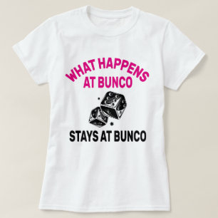 Camiseta Lo que pasa en Bunco se queda en Bunco Funny Bunco