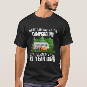 Camiseta Lo Que Pasa En El Campamento Se Ríe Todo Y